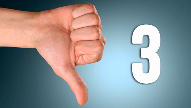 Негативные проявления числа 3