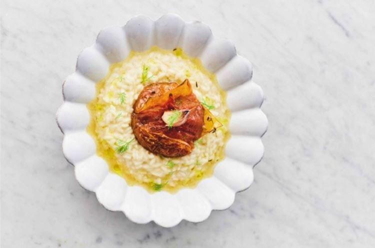 Ризотто с запеченными помидорами - Рецепты ризотто, как приготовить