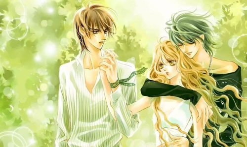 девушка два парня треугольник