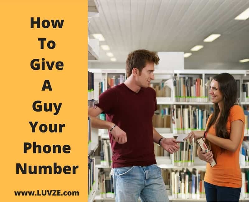 how to give a guy your number