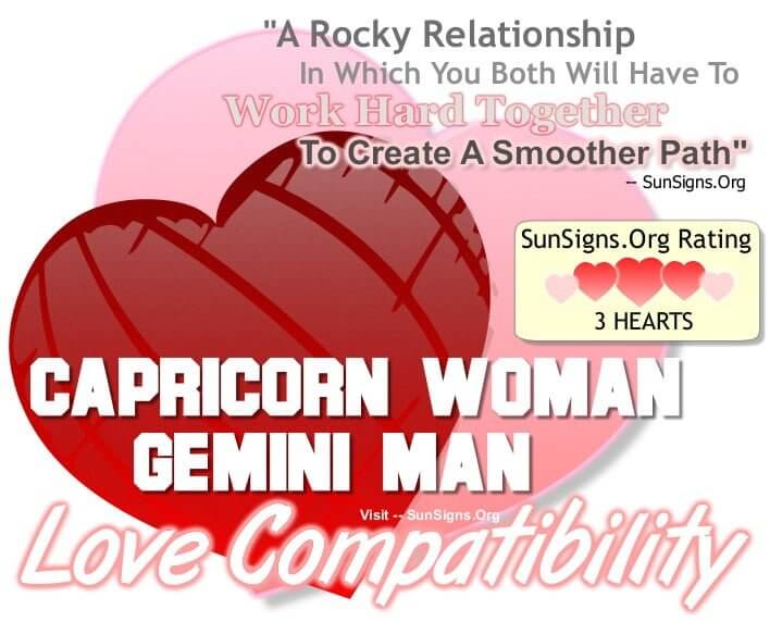 capricorn woman gemini man