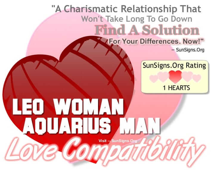 leo woman aquarius man