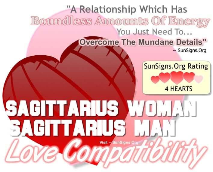 sagittarius woman sagittarius man