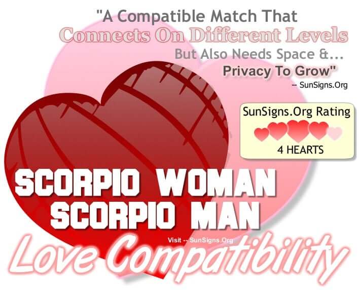 scorpio woman scorpio man