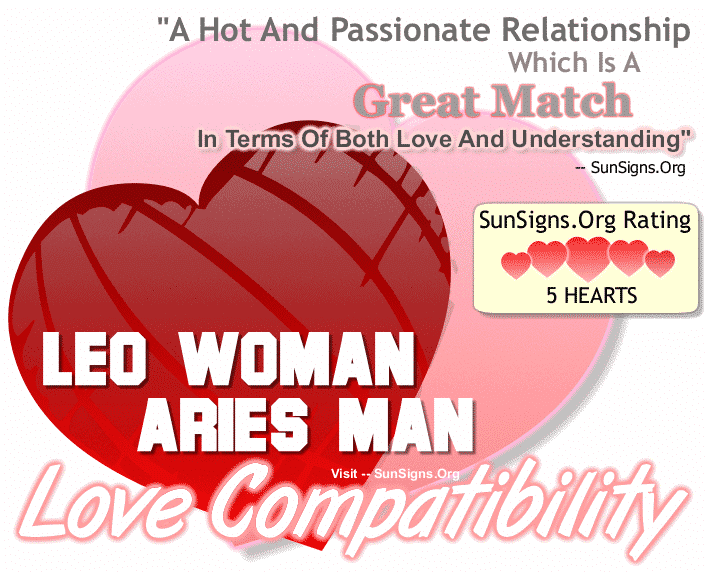 Leo Woman And Aries Man Love Compatibility