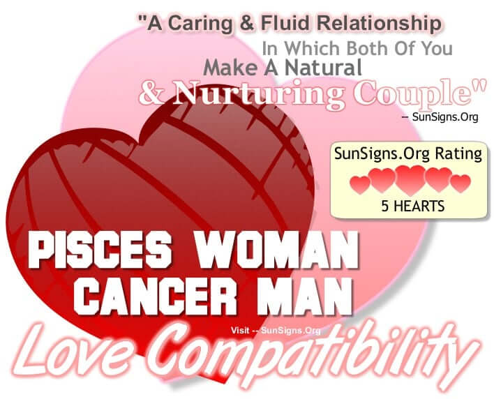 pisces woman cancer man