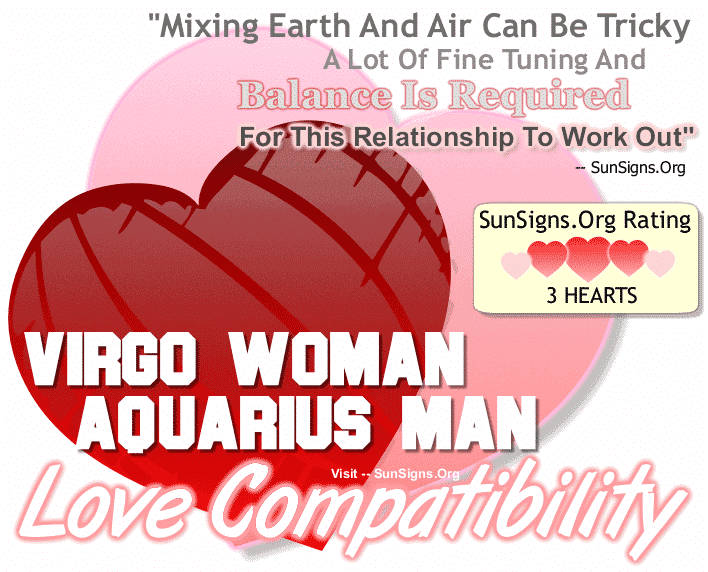 Virgo Woman Aquarius Man Love Compatibility