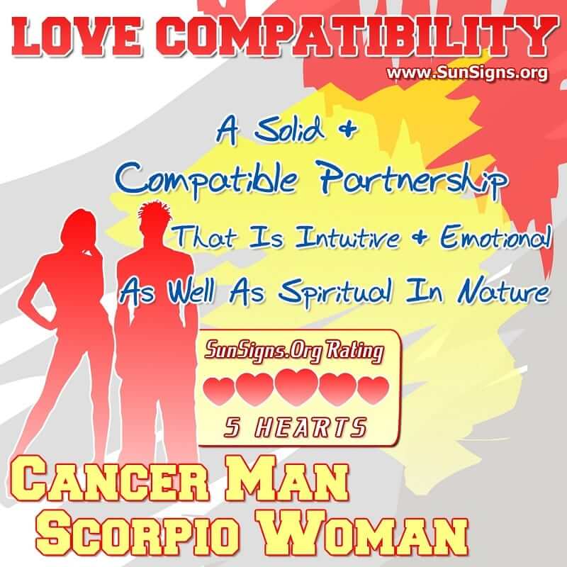 Cancer Man And Scorpio Woman Love Compatibility