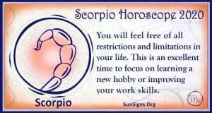 scorpio horoscope 2020